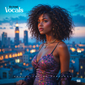 R&Soul Vocals R&B vocal sample pack cover art with soulful and expressive design